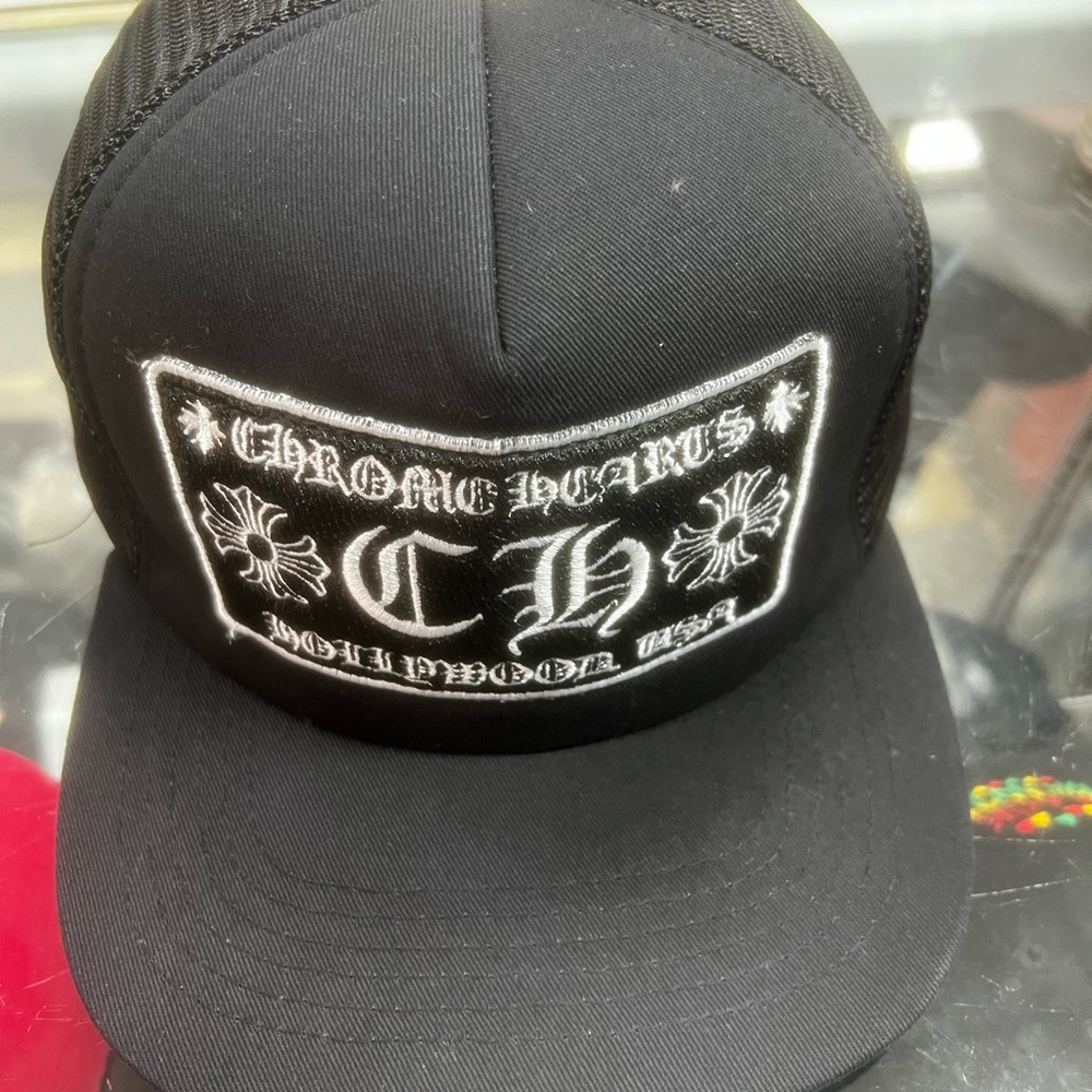 Chrome Hearts Black Mesh Cap
